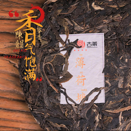 凰馨古茶【薄荷塘·十年陈】2021年普洱茶生茶云南易武饼茶200g 商品图1