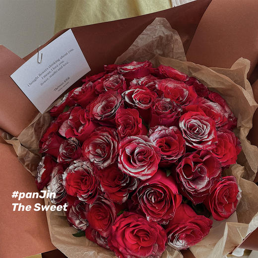 银河极光  银红玫瑰 · 花束 商品图2