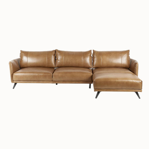 懂窝 | 普莱森顿 真皮转角沙发 Pleasanton Leather Corner Sofa 商品图3