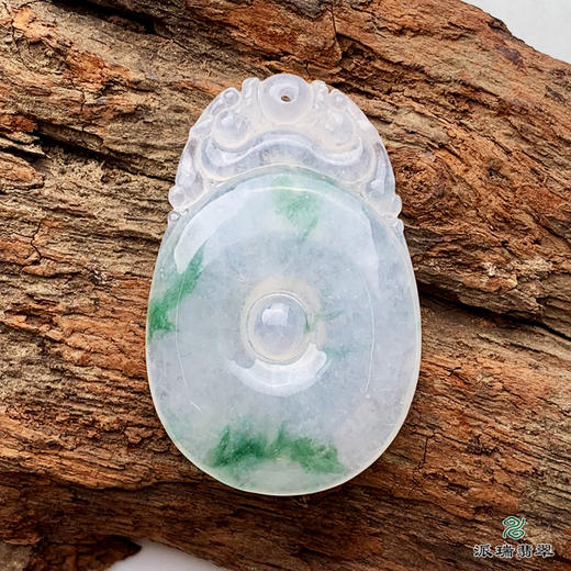 派瑞翡翠 翡翠挂件 冰糯种 飘花 商品图3
