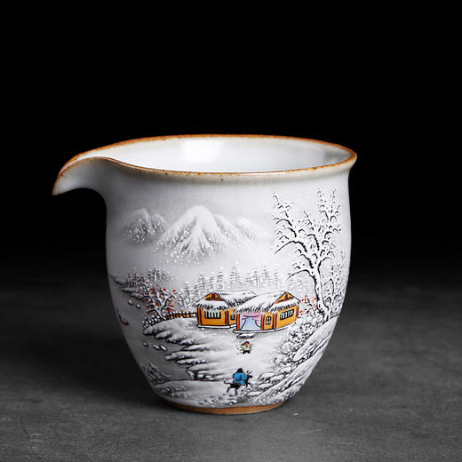 景德镇手绘汝窑公道杯单个分茶器功夫茶具陶瓷倒茶公杯 商品图2