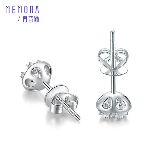 MEMORA诗普琳玫瑰誓约系列白18K金玫瑰18K金钻石耳钉DE0367（不同钻石规格价格不同，详情咨询客服） 商品图3