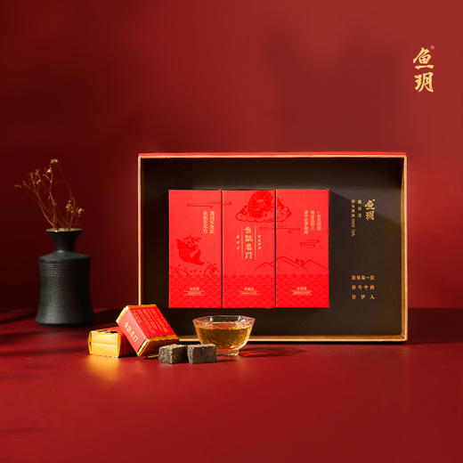 鱼玥-【鱼跃龙门特供】黑砖茶-奋斗红300g （10g/泡*30） 商品图1