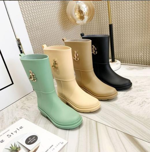 【服饰鞋包】雨鞋出口欧美时尚中筒雨鞋女套鞋雨水女式水鞋女士雨靴 商品图1