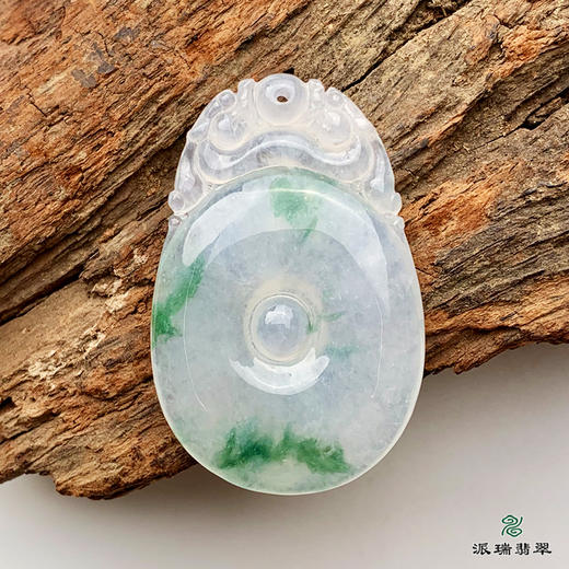 派瑞翡翠 翡翠挂件 冰糯种 飘花 商品图0