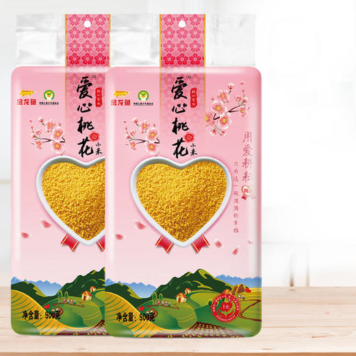 金龙鱼爱心桃花小米900G买一送一厂家批发工厂代发 商品图1