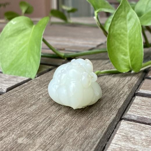 和田玉（羊脂白玉）籽料挂件--财福双得70.75g 商品图6