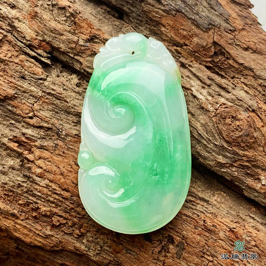 派瑞翡翠 翡翠挂件 冰糯种 绿色 商品图3