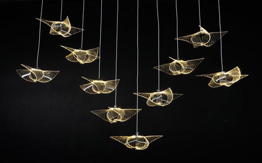 5头拉丝风车吊灯【运费自理】 商品图1