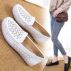 【服饰鞋包】护士鞋女夏季新款平底单鞋镂空透气软底防滑凉鞋一脚蹬妈妈鞋 商品缩略图0