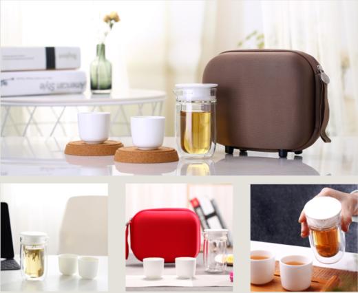 原初格物悦途旅行茶具130ML+70MLX2/TST304便携泡茶杯子礼品套装 商品图0