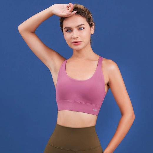 HaWaTa哈瓦塔 新款裸感瑜伽运动内衣女交叉美背跑步搭扣运动文胸 商品图5