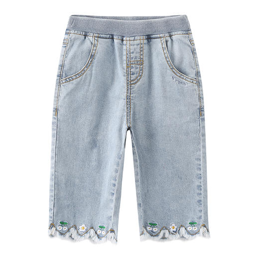 丽婴房-童衣类（夏）E1长裤\吊带裤海蓝\宝蓝 商品图0