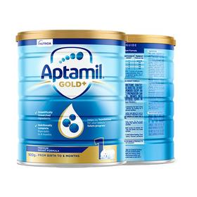 爱他美 金装加强奶粉1段 900克 两罐装 澳洲