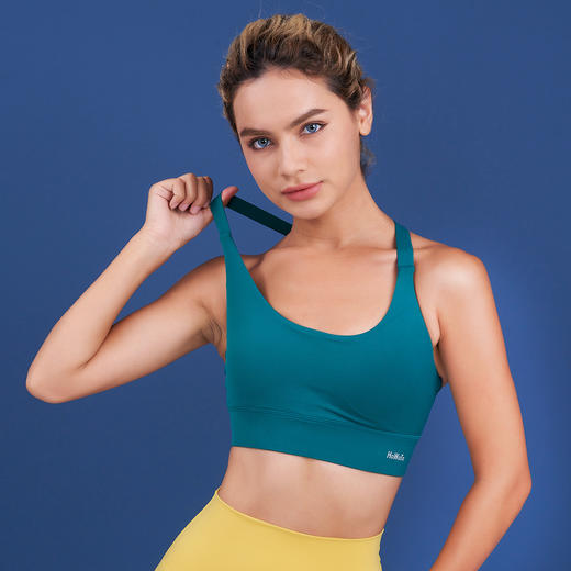 HaWaTa哈瓦塔 新款裸感瑜伽运动内衣女交叉美背跑步搭扣运动文胸 商品图8