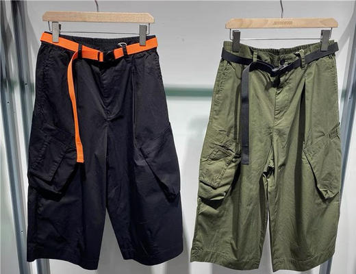 Jasonwood/坚持我的 夏季新款时尚宽松工装七分休闲裤男211118003 商品图0