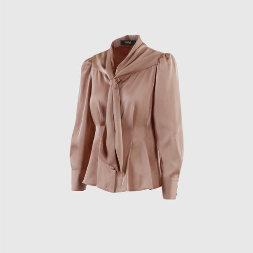 水手飘带领腰收折衬衣 商品图1