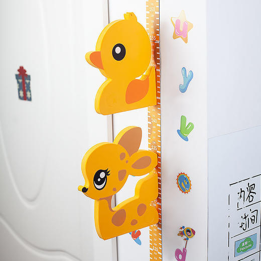 3d立体卡通身高贴纸自粘儿童墙上磁吸宝宝量身高墙贴可移除测量仪， 商品图5
