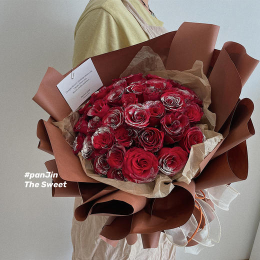 银河极光  银红玫瑰 · 花束 商品图1