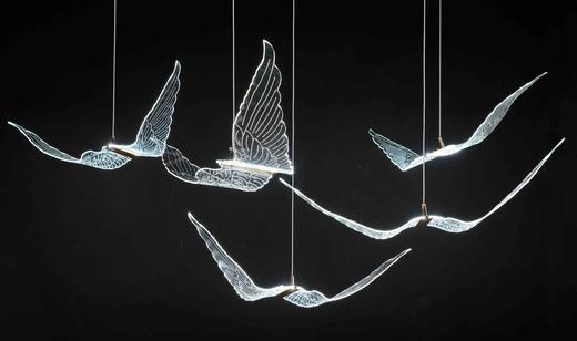 5头亚克力片鸟吊灯【运费自理】 商品图1