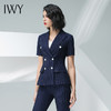 IWY/藏青色条纹短袖西装长裤套装团队职业装CP10215 商品缩略图4