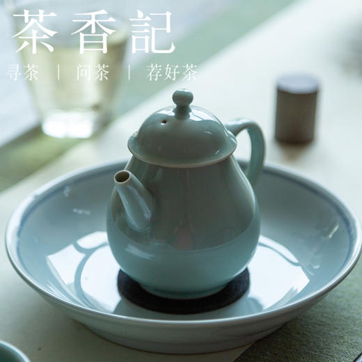 茶香记 龙泉青瓷陈克萍柴窑小壶180ml八棱壶龙蛋壶竹叶圆珠茶壶 商品图4
