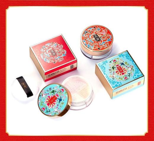 【美妆个护】吕后中国风故宫四宫格定妆蜜粉四色散粉控油遮瑕保湿提亮肤色2色 商品图3