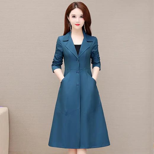 YWE-ALLJ21B16FH新款修身气质优雅时尚单排扣薄款风衣外套 商品图4