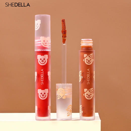 【3支优惠装】诗蒂娅/SHEDELLA小丑唇泥丝绒哑光雾面唇釉秋冬新款空气唇釉口红 商品图0