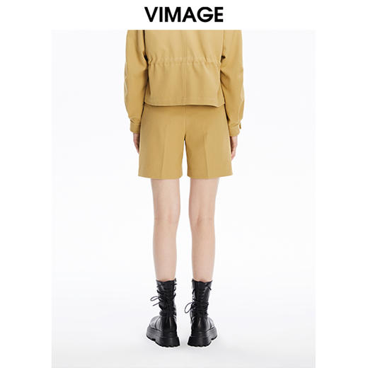 VIMAGE纬漫纪秋季新款高腰显瘦休闲短裤女V1605207裤子 商品图3