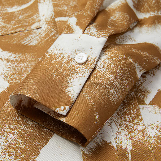 VIMAGE纬漫纪秋季新款时尚通勤印花飘带衬衫女上衣V1613212 商品图6