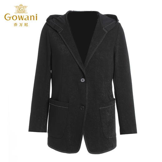 乔万尼新款西装外套复古绒面设计简约职场通勤EI3B165 商品图4