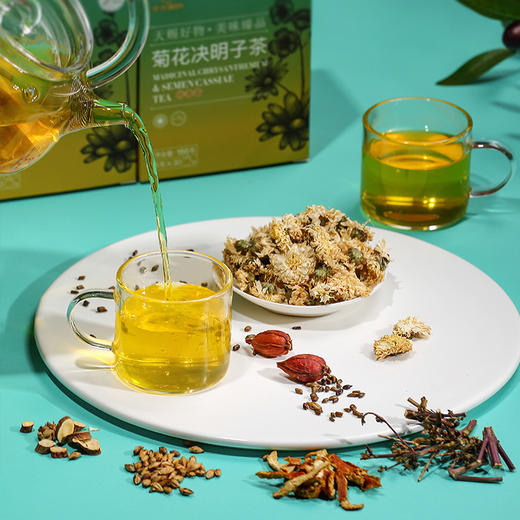 【虎力全开】买一送一！150g华北制药花茶 草本原材料  科学配方 （四角泡袋） 商品图8