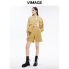 VIMAGE纬漫纪秋季新款帅气时尚纯色上衣休闲短外套女V1603207外套 商品缩略图1
