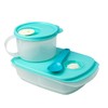 特百惠思丽康午餐伴侣3件套筷子分格饭盒 商品缩略图1