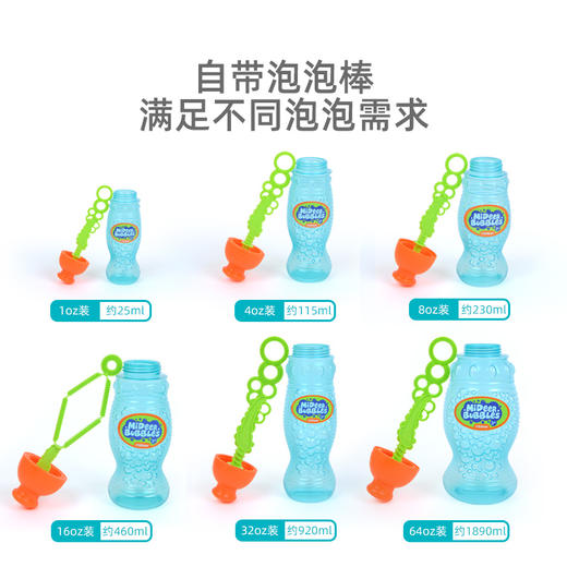 mideer弥鹿儿童泡泡水补充液安全吹泡泡机专用浓缩液水棒户外玩具 商品图6
