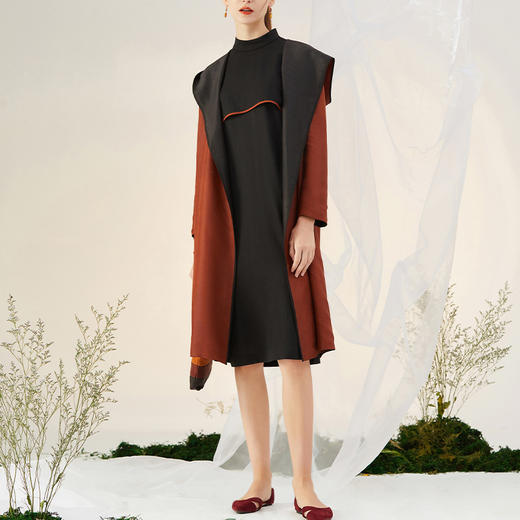 TANGY Collection/天意精品2021年秋冬新品莨绸香云纱双面穿外套 商品图4