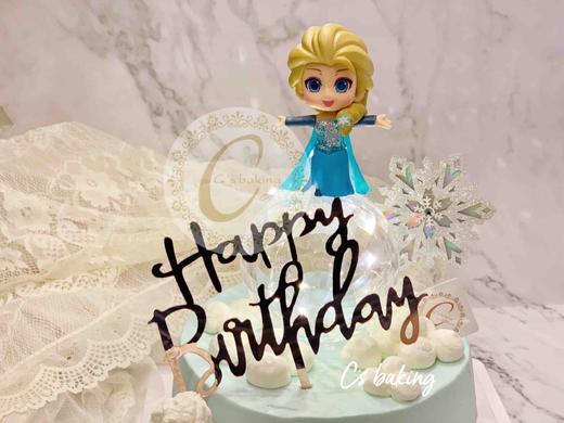 迪士尼 冰雪奇缘 艾莎ELSA场景F款 忌廉蛋糕（默认自提，收费配送请联系客服） 商品图1