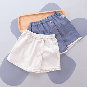 拉比-童衣类（夏）E1轻氧裙裤米白