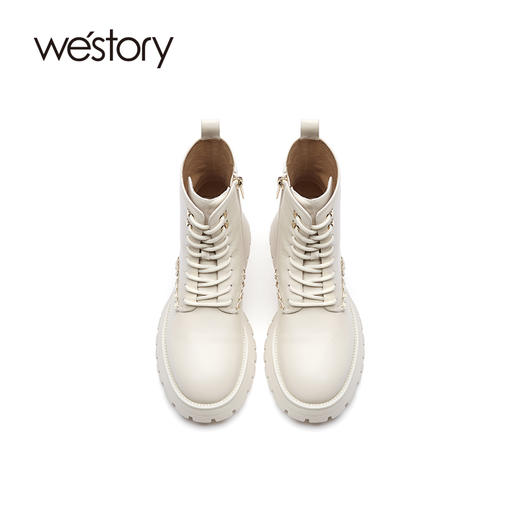 westory2021新品朋克风厚底马丁女靴W21DS80651 商品图4