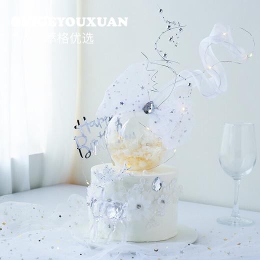 1.5磅琉璃繁花女神生日蛋糕 商品图0