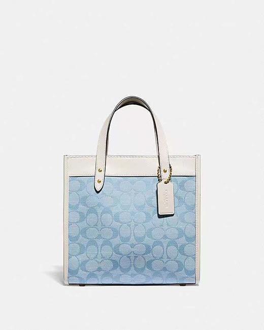 COACH 经典标志Chambray香布雷平纹面料FIELD 22号托特包 商品图0