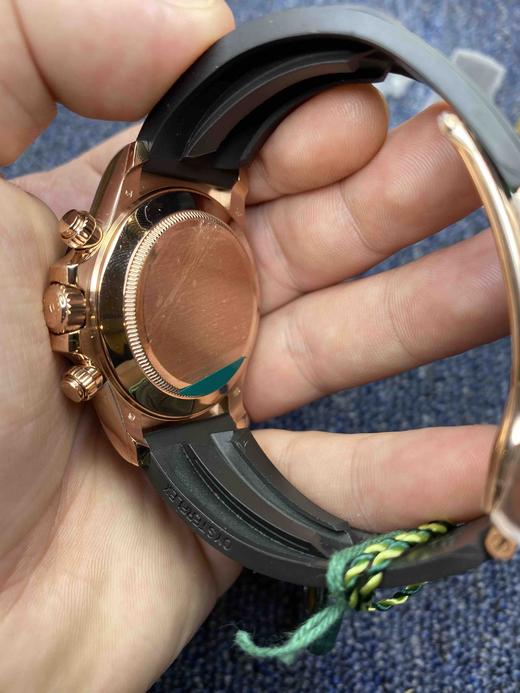 Rolex劳力士 迪通拿计时系列 黑色盘 间玫金黑色陶瓷圈口 进口橡胶表带 商品图5