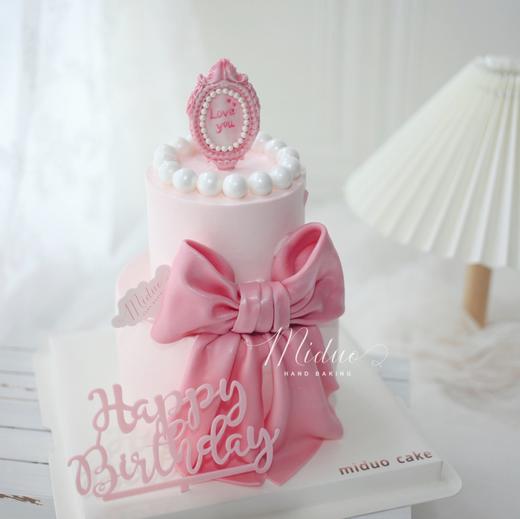 女士款 粉色缎面蝴蝶结 翻糖 少女心 商品图0