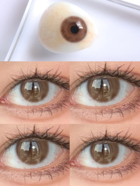 【小红书推荐款】hymora 小奶杏，年抛/直径14.0/着色13.0，138/副，198/两副，238/三副，最高度数有1000度，（更多款式下拉链接查看商品详情任选）