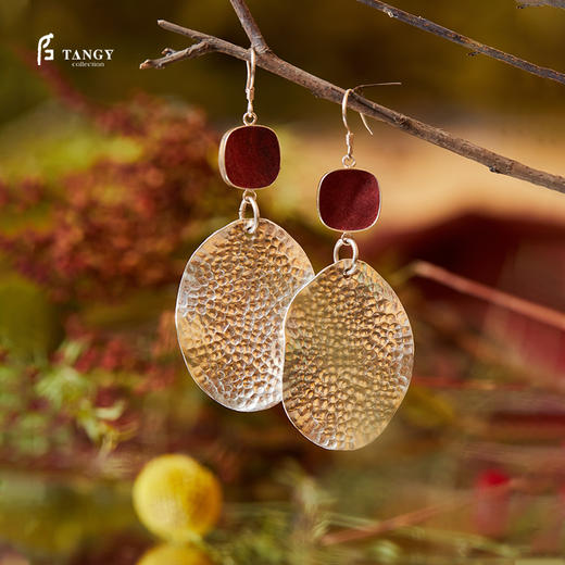 TANGY Collection/天意精品2021年秋冬新品手工原创925银耳环 商品图0