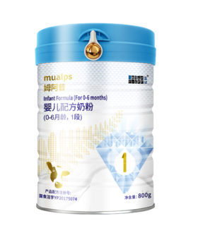 美丽市场超市 蓝河姆阿普婴儿配方奶粉0-6月龄1段800g*6