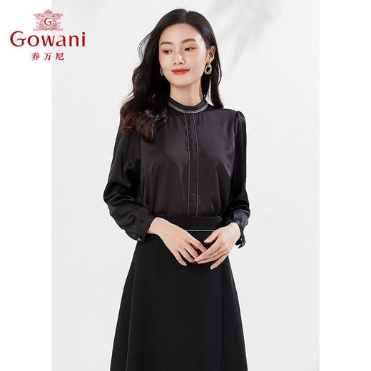 乔万尼衬衫早春新款上衣简约设计通勤衬衣EI3C107 商品图1