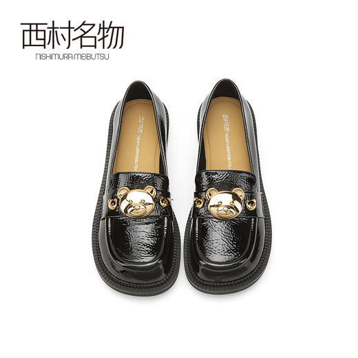 西村名物2021秋季新款英伦风JK日系玛丽珍一脚蹬休闲单鞋女X21CM33071 商品图2