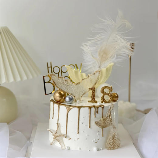 【水晶海洋2】叮当CAKE爆款生日蛋糕-鲜果奶油蛋糕 商品图0